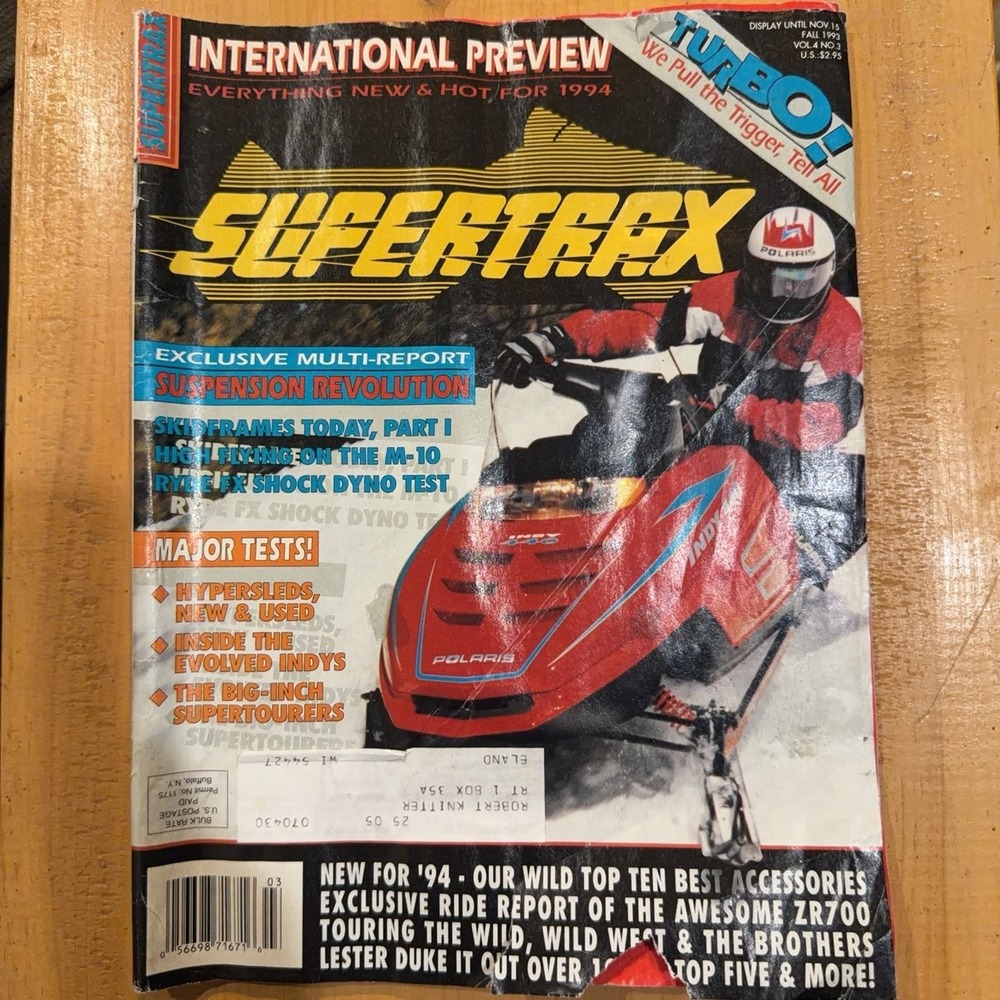 Vintage Supertrax Magazine Fall 1993 Snowmobile International Preview Polaris